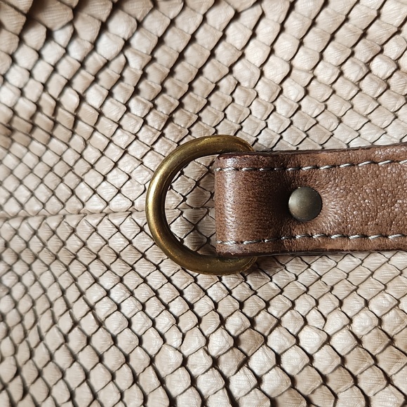 Abaco Jamily Python Snake Flap Bag - Brown - Picture 12 of 17